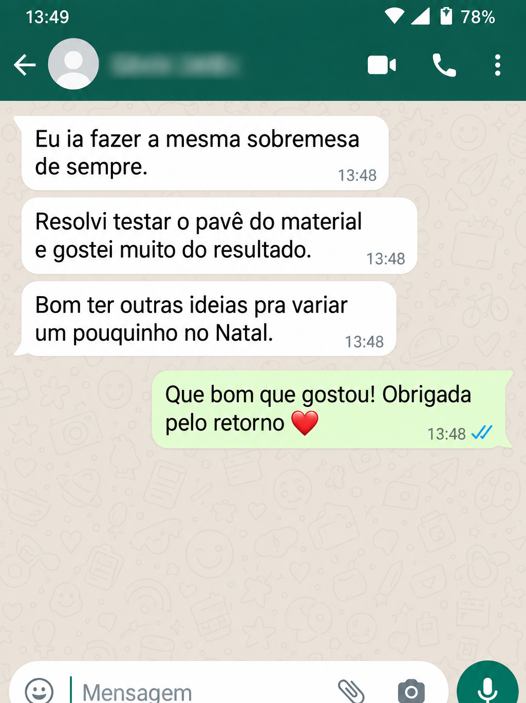Conversa fictícia: Uma ideia diferente de pavê